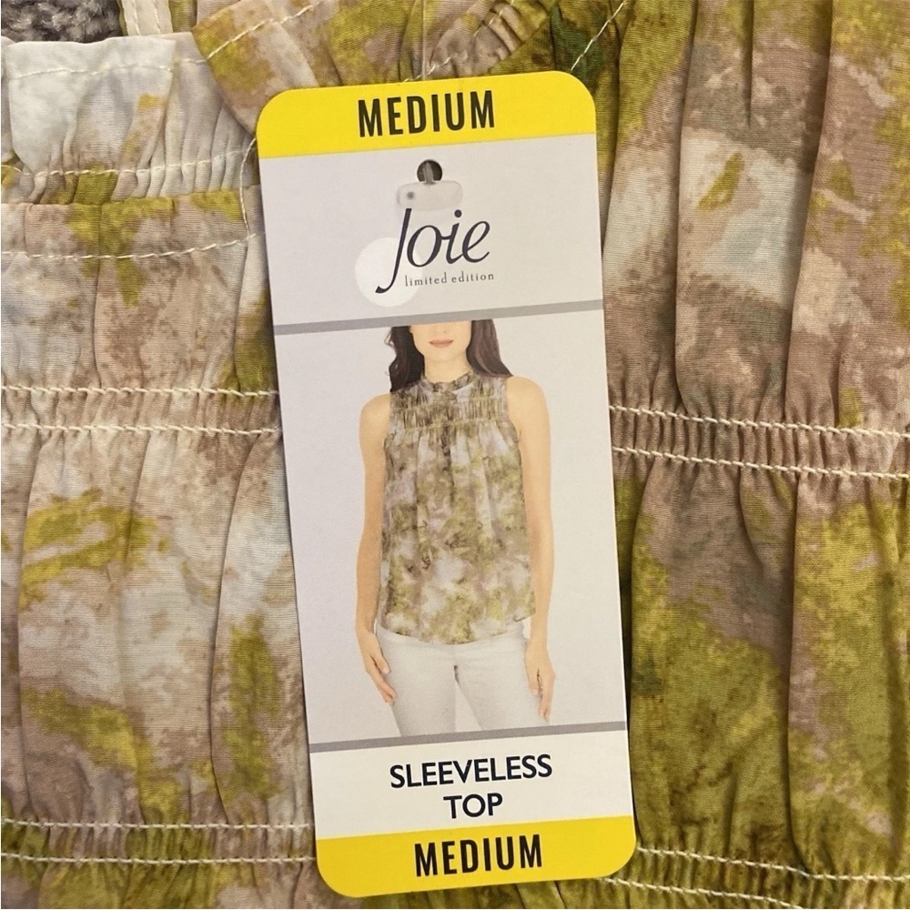 JOIE Limited Edition Womens Sleeveless Top Ruffled Neck Size M - Medium NWT $198 - Picture 12 of 16